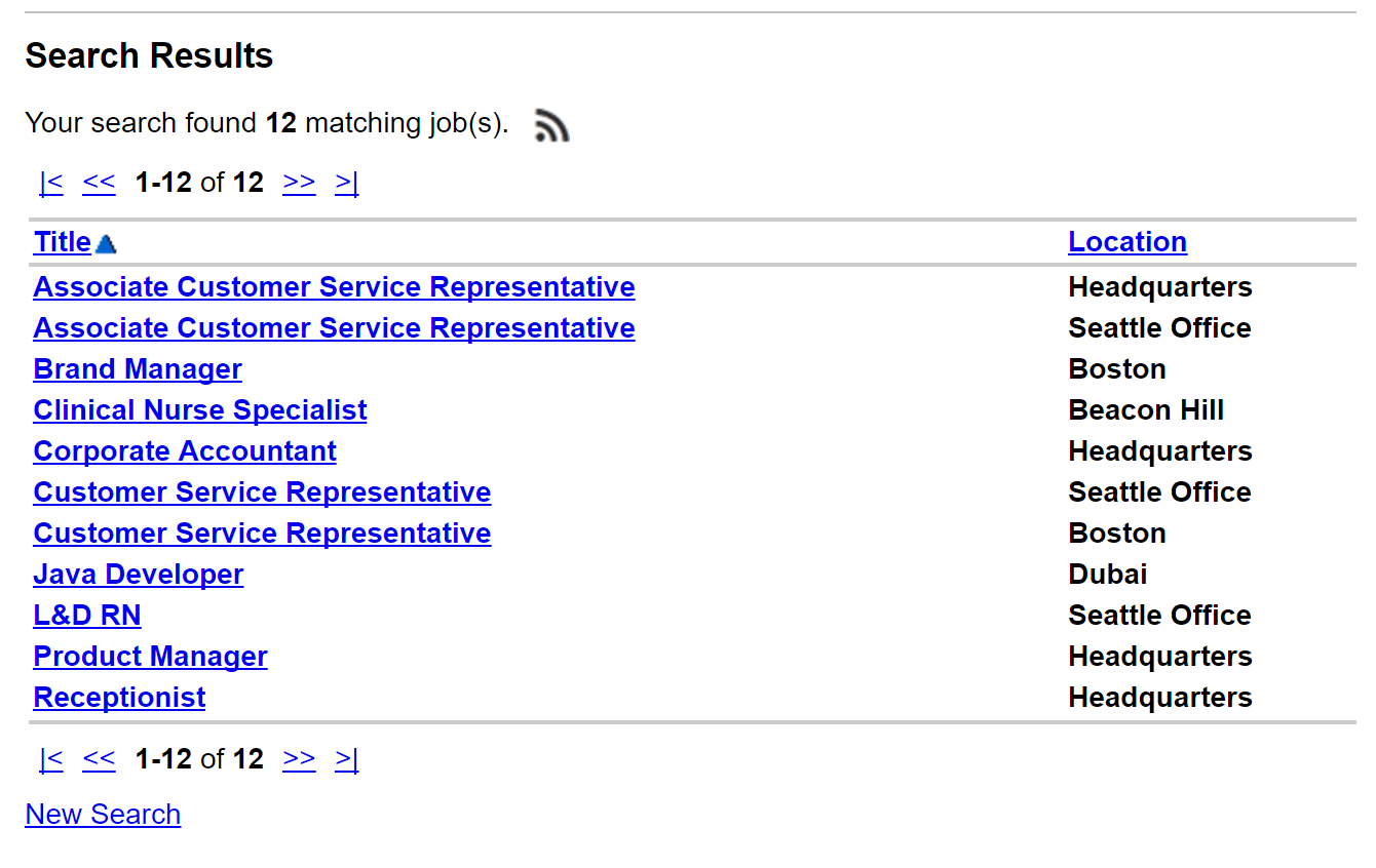 Job wrapping - job listing